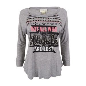 Long Sleeve Grey Belle Du Jour Top